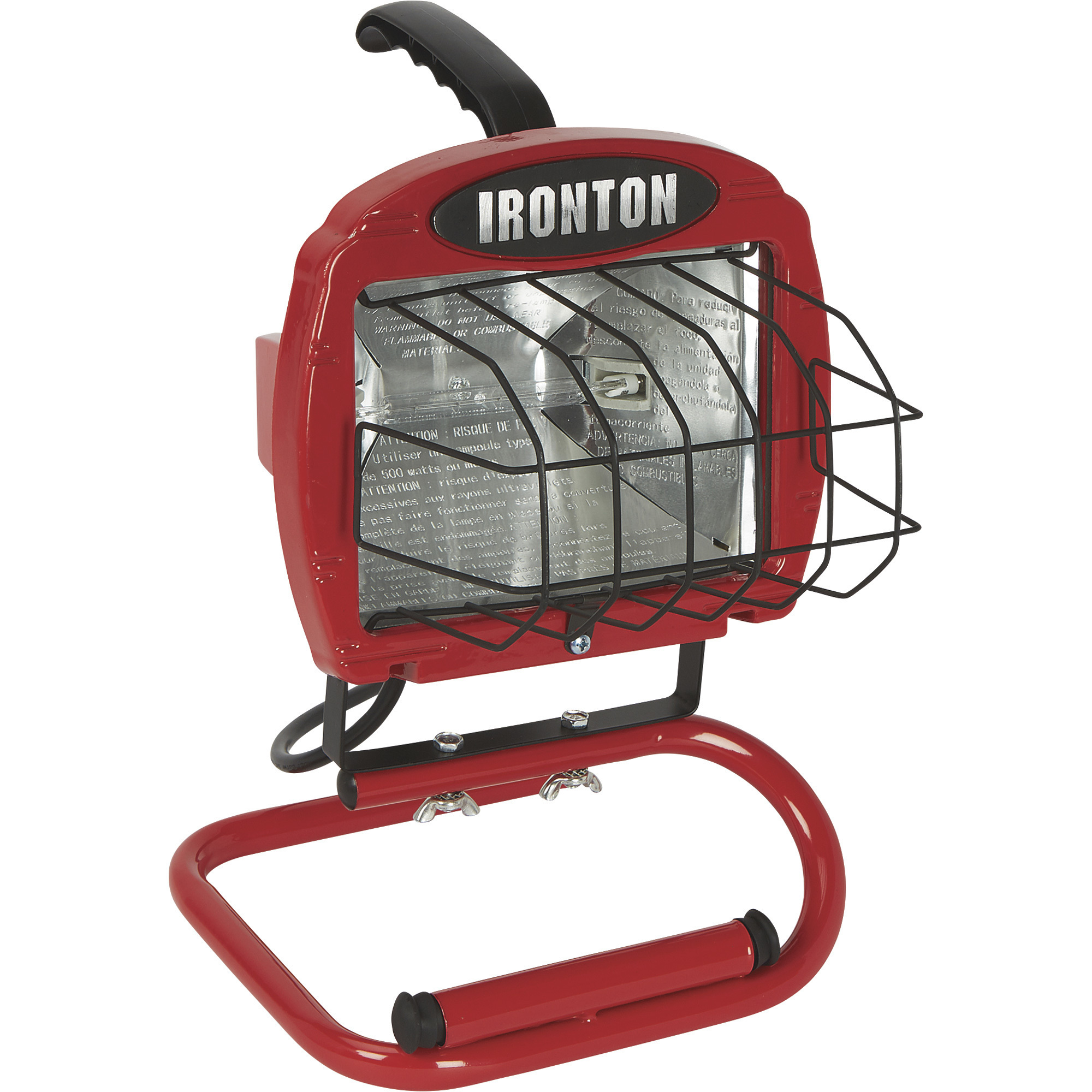 Ironton Halogen Portable Worklight, 500 Watts